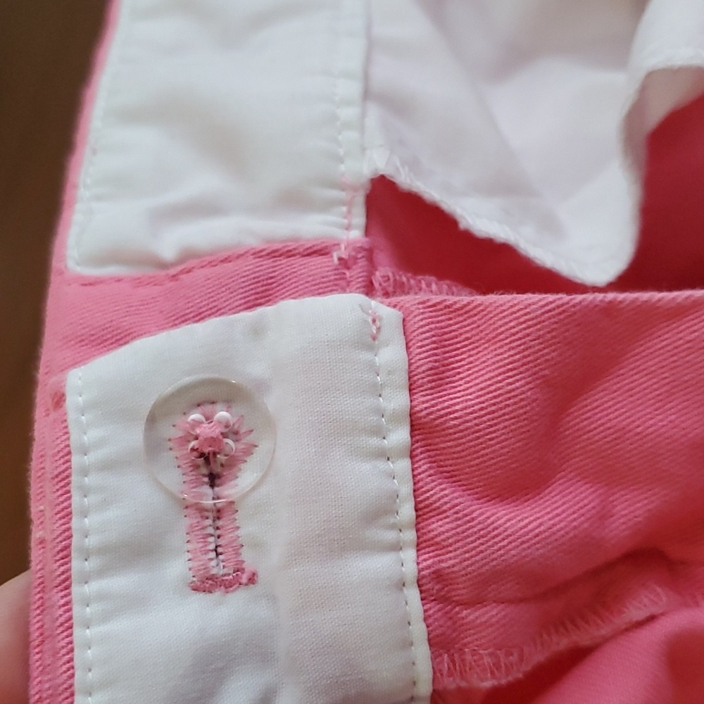 J Crew Pink shorts size 12  cute style very pretty colour  pink hibiscus 🌺 - Picture 6 of 8